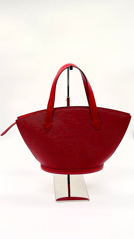 Pre-Owned Louis Vuitton Saint Jacques Epi Leather Tote - Vibrant Red
