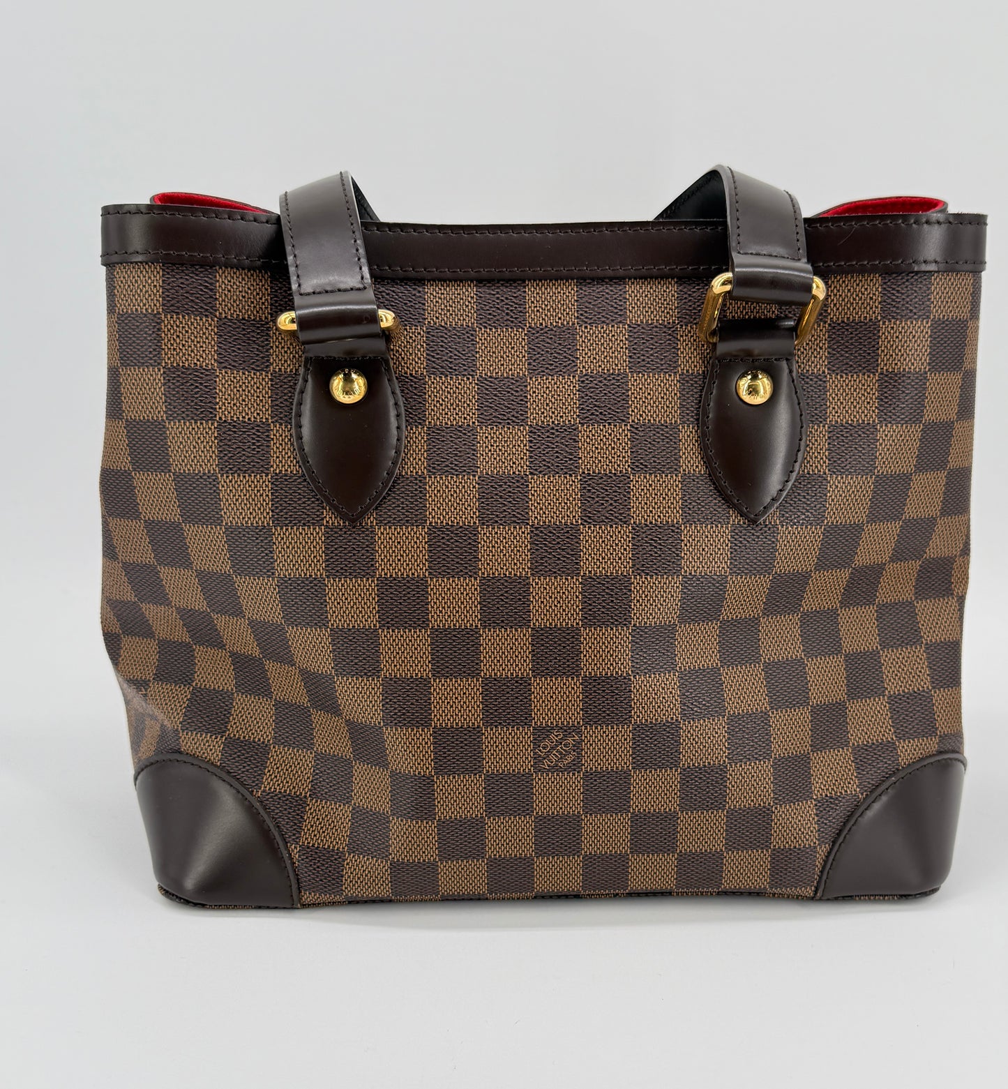 Pre-Loved Louis Vuitton Damier Ebene Hampstead PM Tote Bag