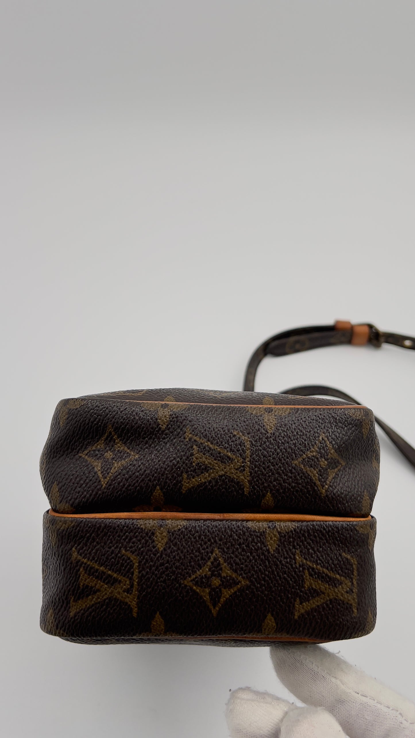 Preloved Louis Vuitton Mini Amazone Monogram Handbag - Vintage Brown Canvas