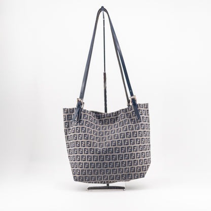 Fendi Zucca Tote Bag – Coated Canvas – Brown/Black