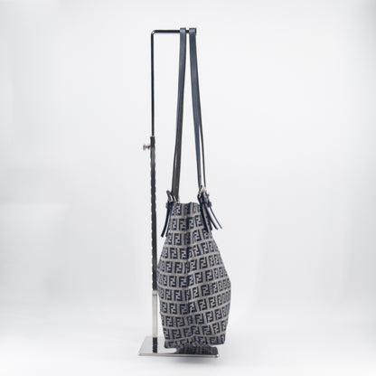 Fendi Zucca Tote Bag – Coated Canvas – Brown/Black