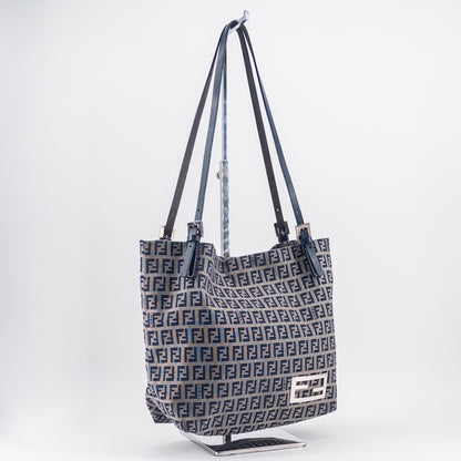 Fendi Zucca Tote Bag – Coated Canvas – Brown/Black