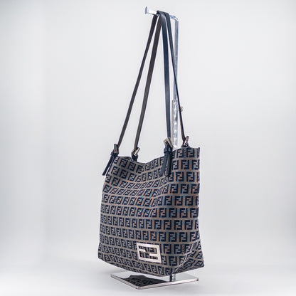 Fendi Zucca Tote Bag – Coated Canvas – Brown/Black
