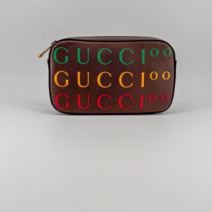 Gucci 100th Anniversary Belt Bag – Leather Canvas – Multicolor Logo