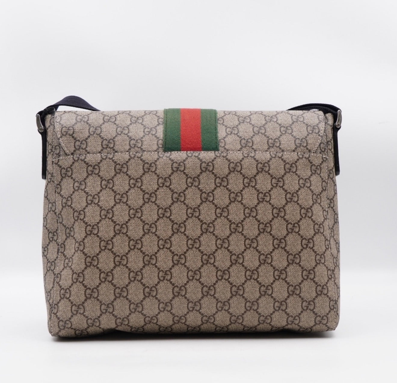 GucciGucci GG Supreme Messenger Bag – Coated Canvas – Beige/Ebony