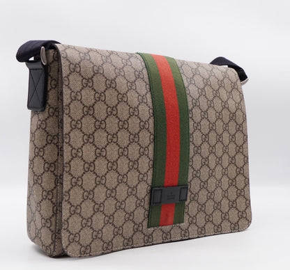 GucciGucci GG Supreme Messenger Bag – Coated Canvas – Beige/Ebony
