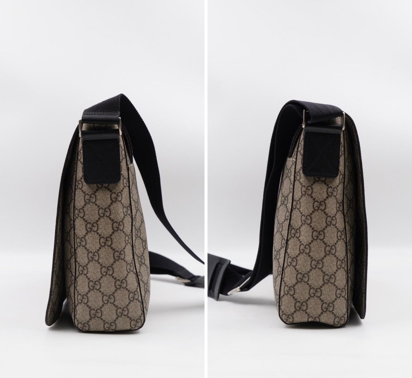 GucciGucci GG Supreme Messenger Bag – Coated Canvas – Beige/Ebony