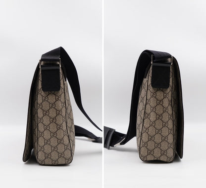 GucciGucci GG Supreme Messenger Bag – Coated Canvas – Beige/Ebony
