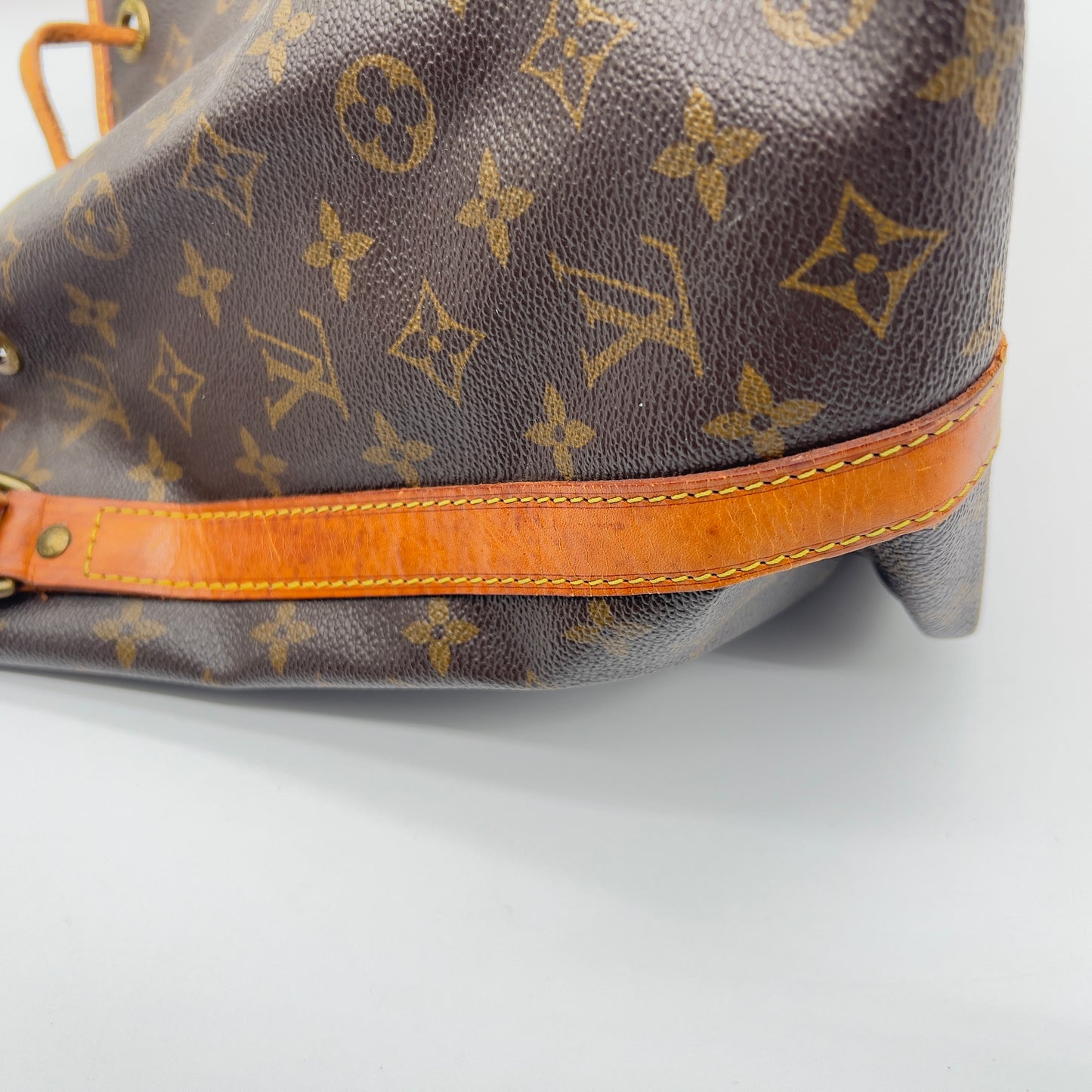 Vintage Louis Vuitton Petit Noé Monogram Canvas Shoulder Bag - Brown, Good Condition