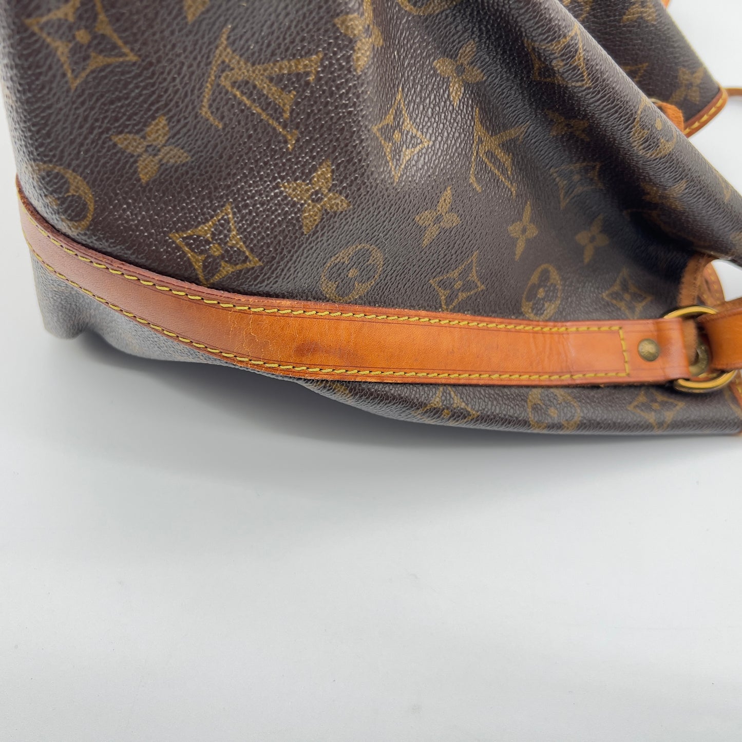 Vintage Louis Vuitton Petit Noé Monogram Canvas Shoulder Bag - Brown, Good Condition