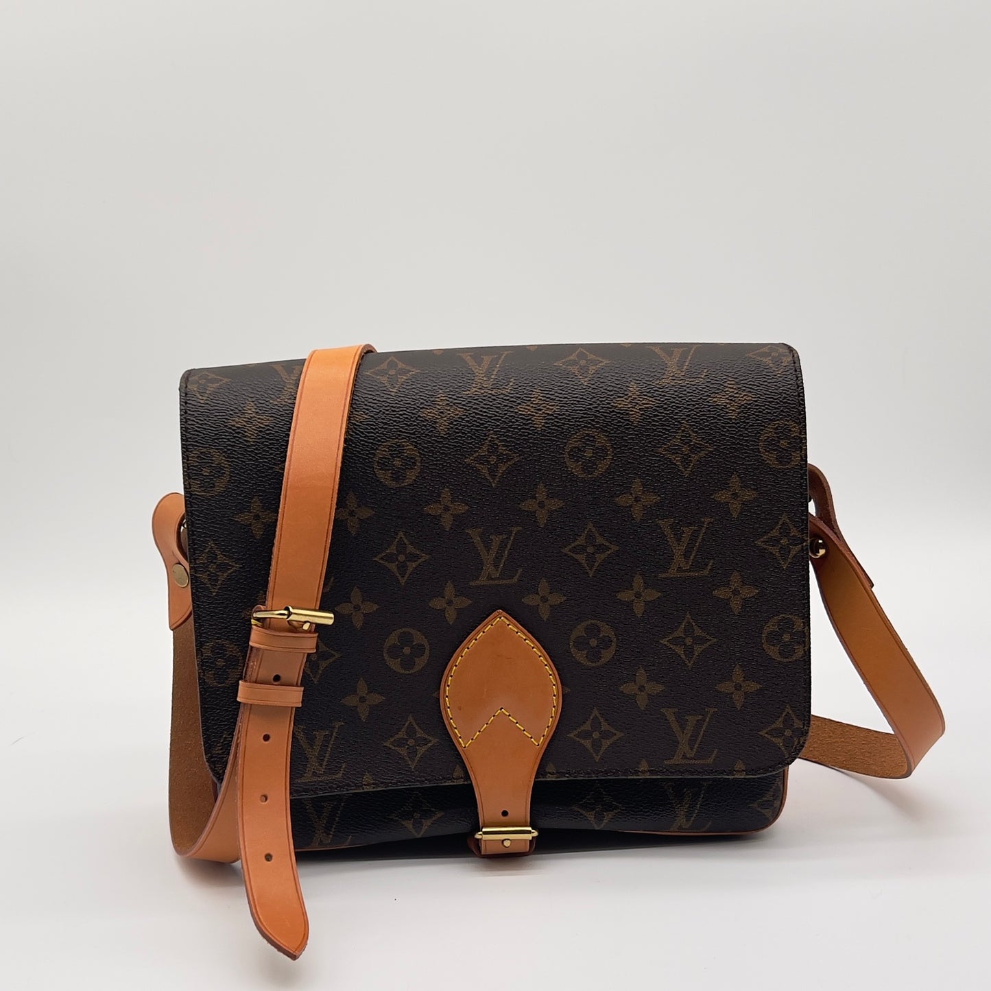 Pre-Loved Louis Vuitton Monogram Cartouchiere GM Crossbody Bag - Classic Elegance