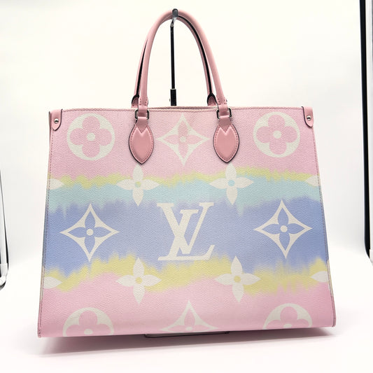 Pre-loved Louis Vuitton OnTheGo GM LV Escale Pastel Monogram Tote Bag