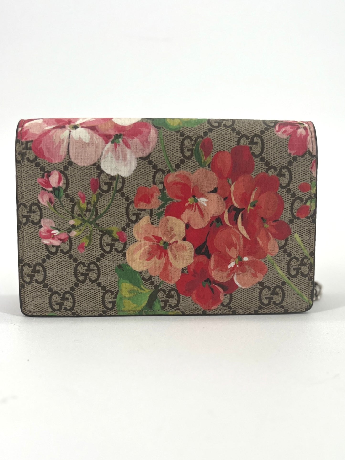 Preloved GUCCI Dionysus GG Blooms Mini Bag – Floral Canvas with Suede Accents