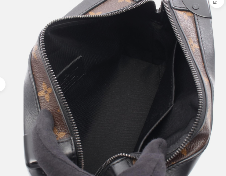 LOUIS VUITTON Soft Trunk Shoulder Bag  Monogram canvas leather Brown Black