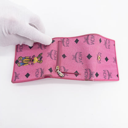 MCM Wallet – Coated Canvas – Pink