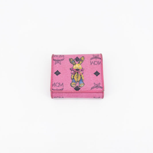 MCM Wallet – Coated Canvas – Pink