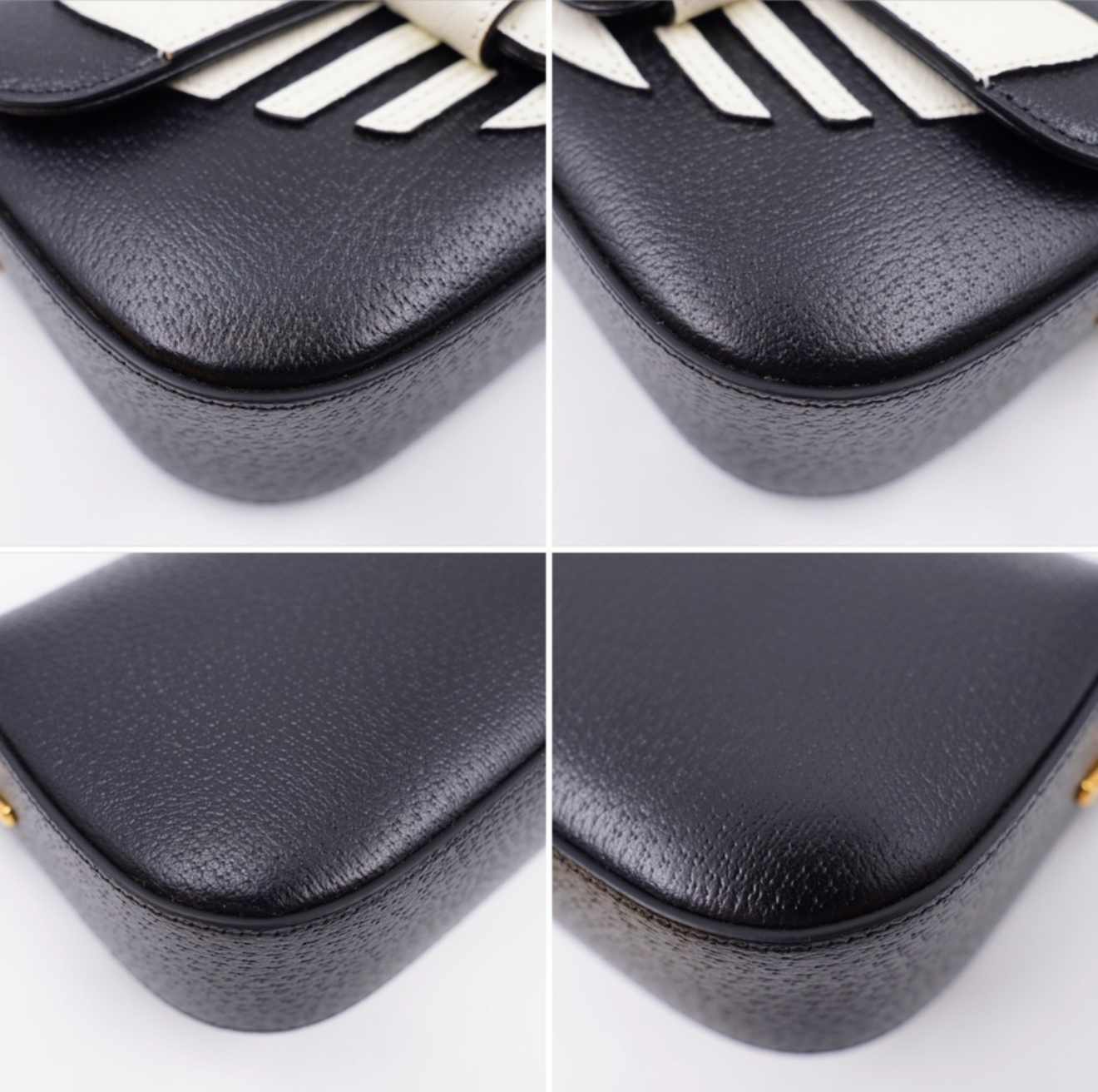 Gucci x Adidas 1955 Horsebit Mini Bag – Black & White | New
