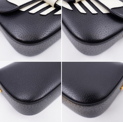 Gucci x Adidas 1955 Horsebit Mini Bag – Black & White | New