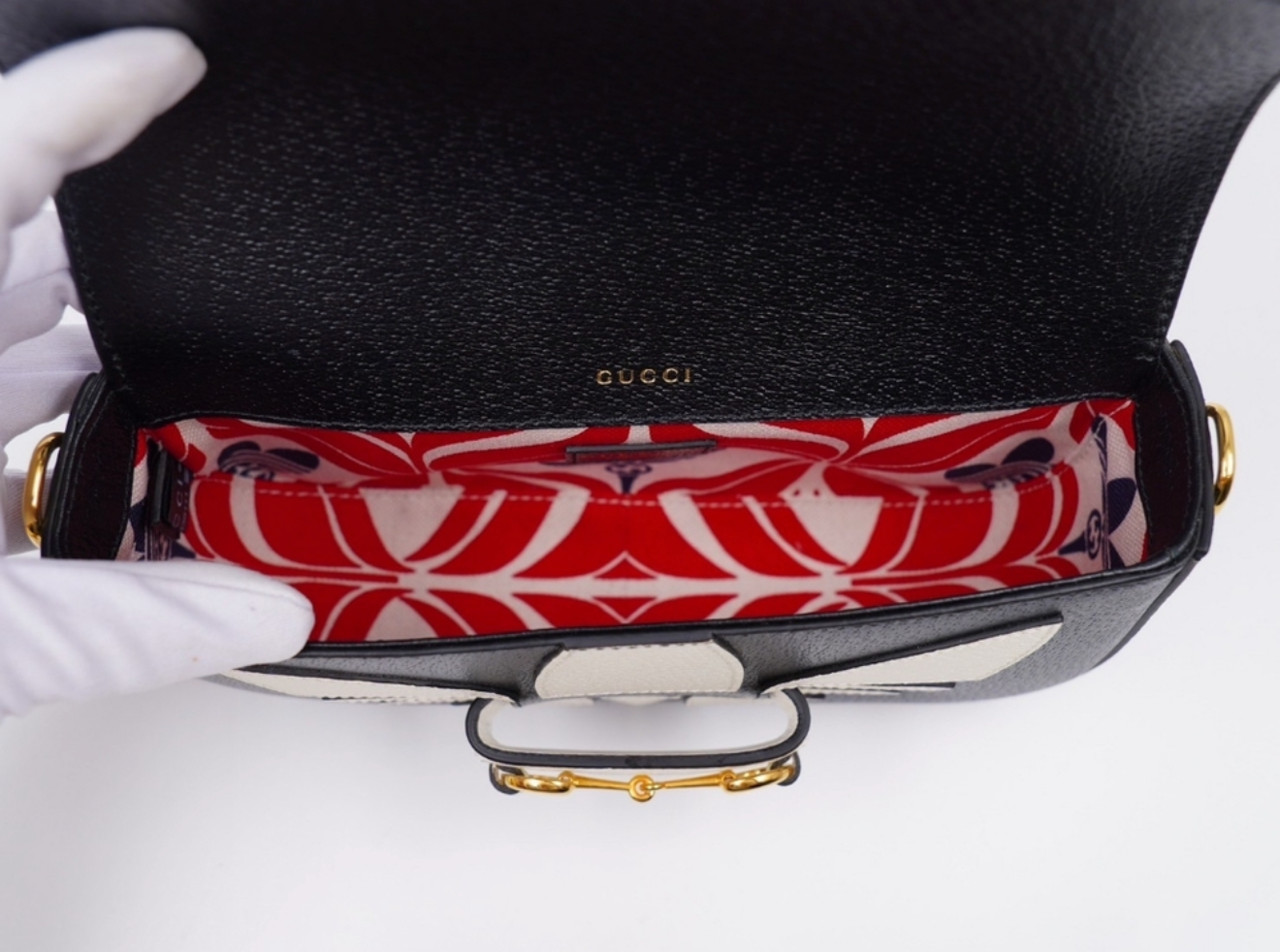 Gucci x Adidas 1955 Horsebit Mini Bag – Black & White | New