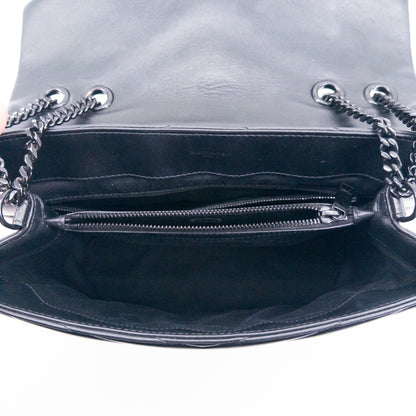 Saint Laurent Medium College Bag – Quilted Calfskin Leather – Black