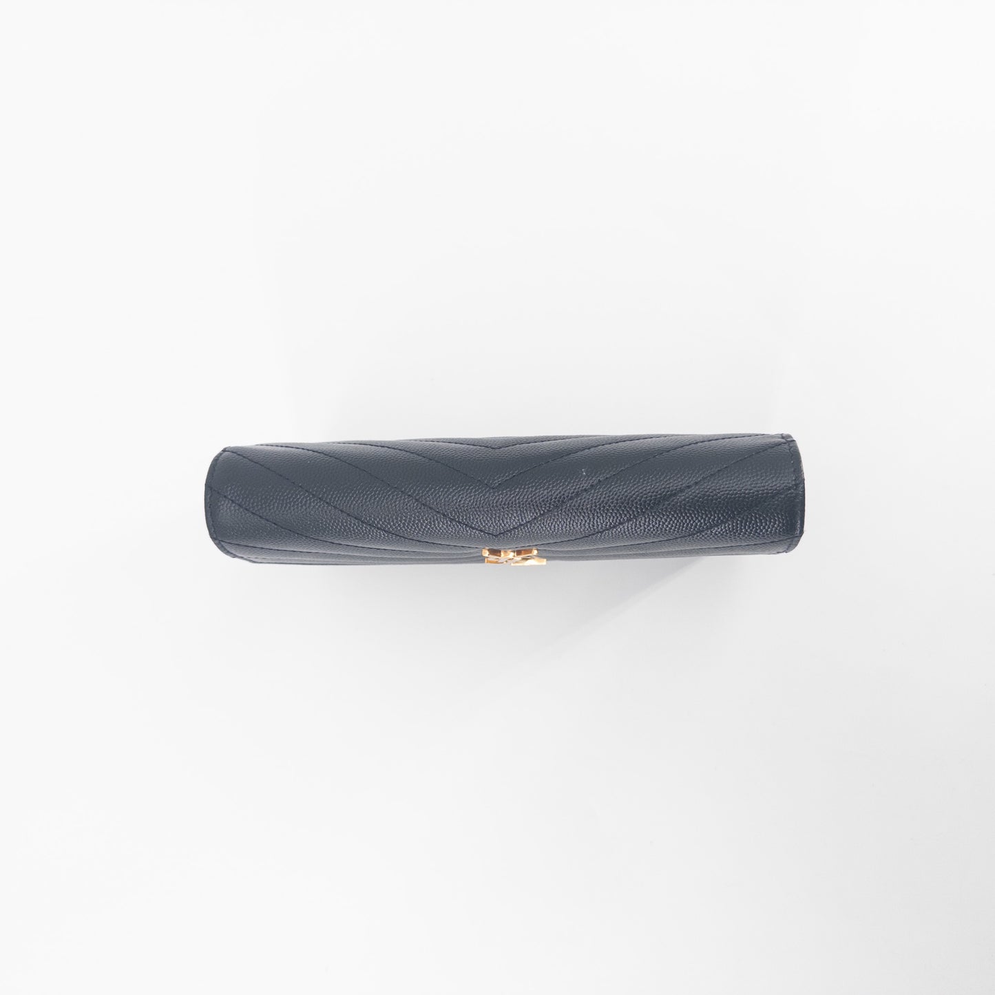 Saint Laurent Wallet on Chain – Grained Leather – Black