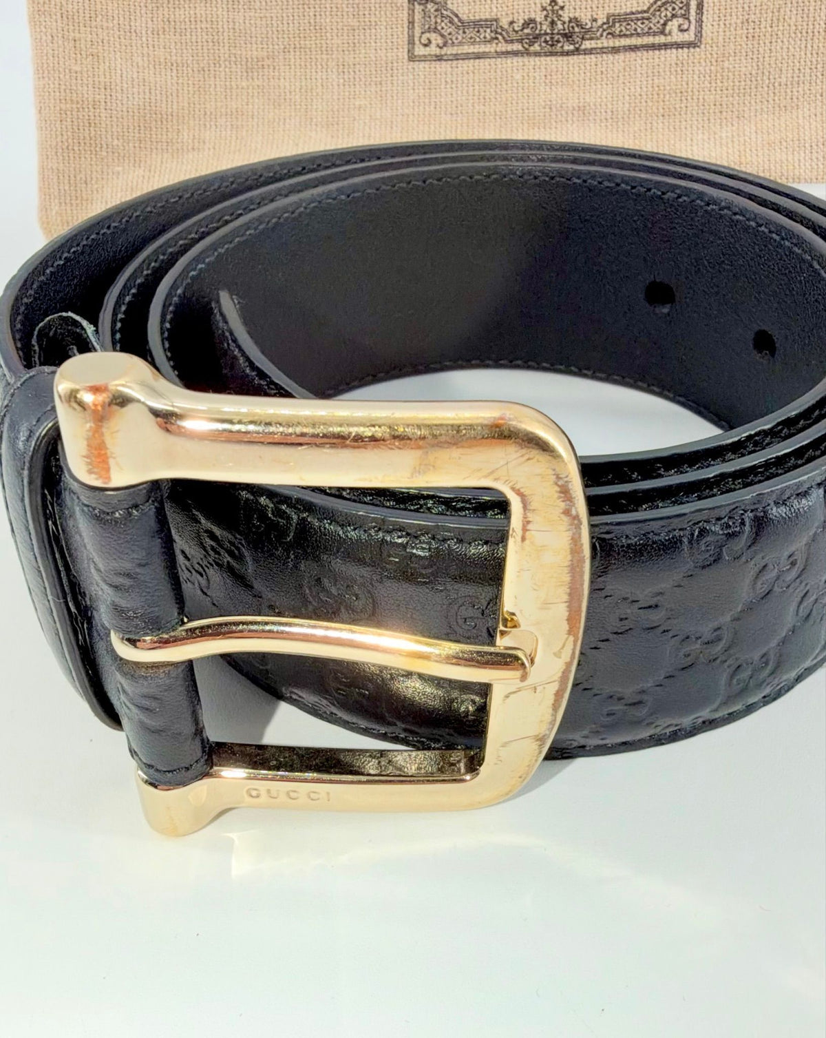 Gucci Leather Belt – Size 95/38 - photo 2